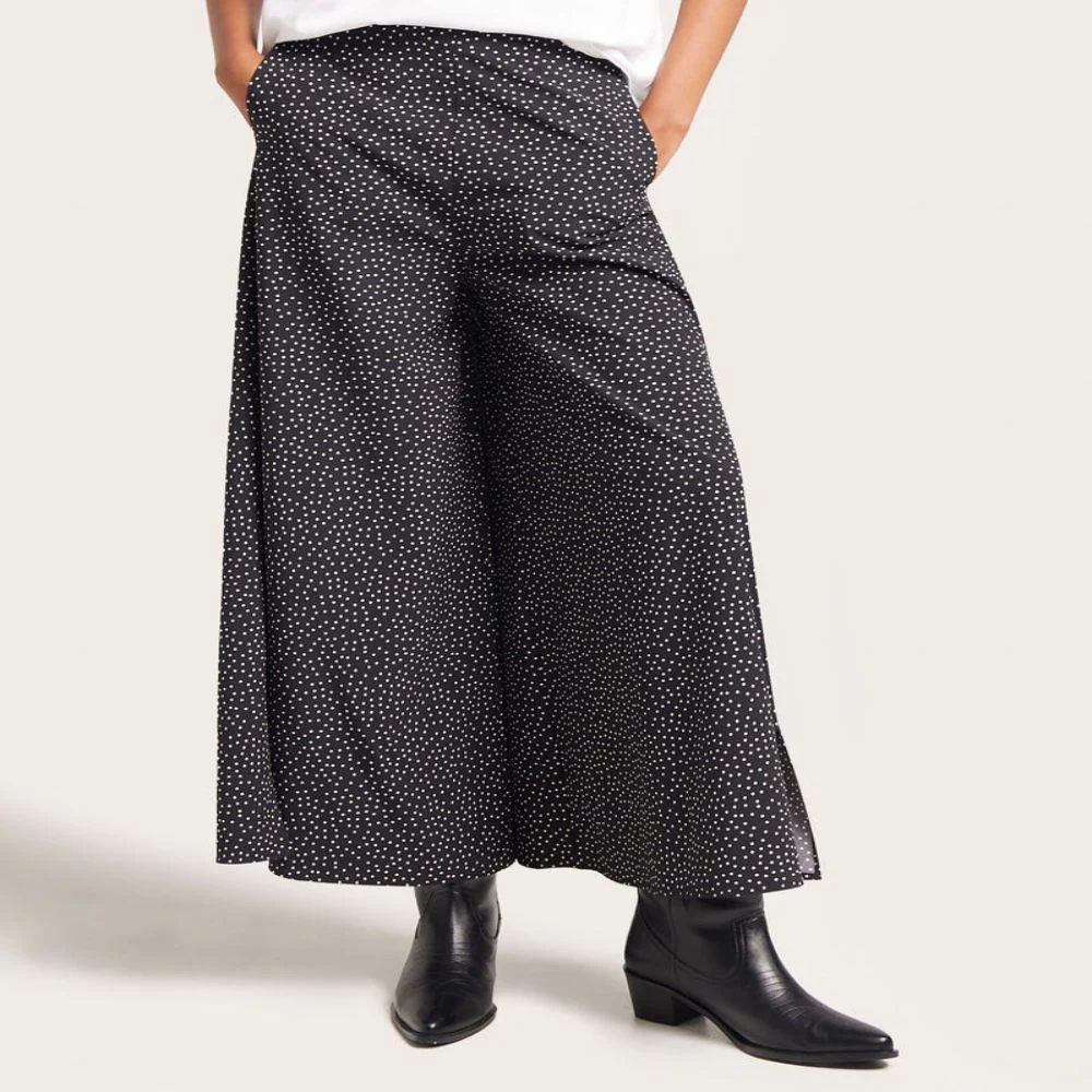 PANTALON TIPO CULOTTE CON ABERTURAS ESTAMPADO 28071560 - Image 2