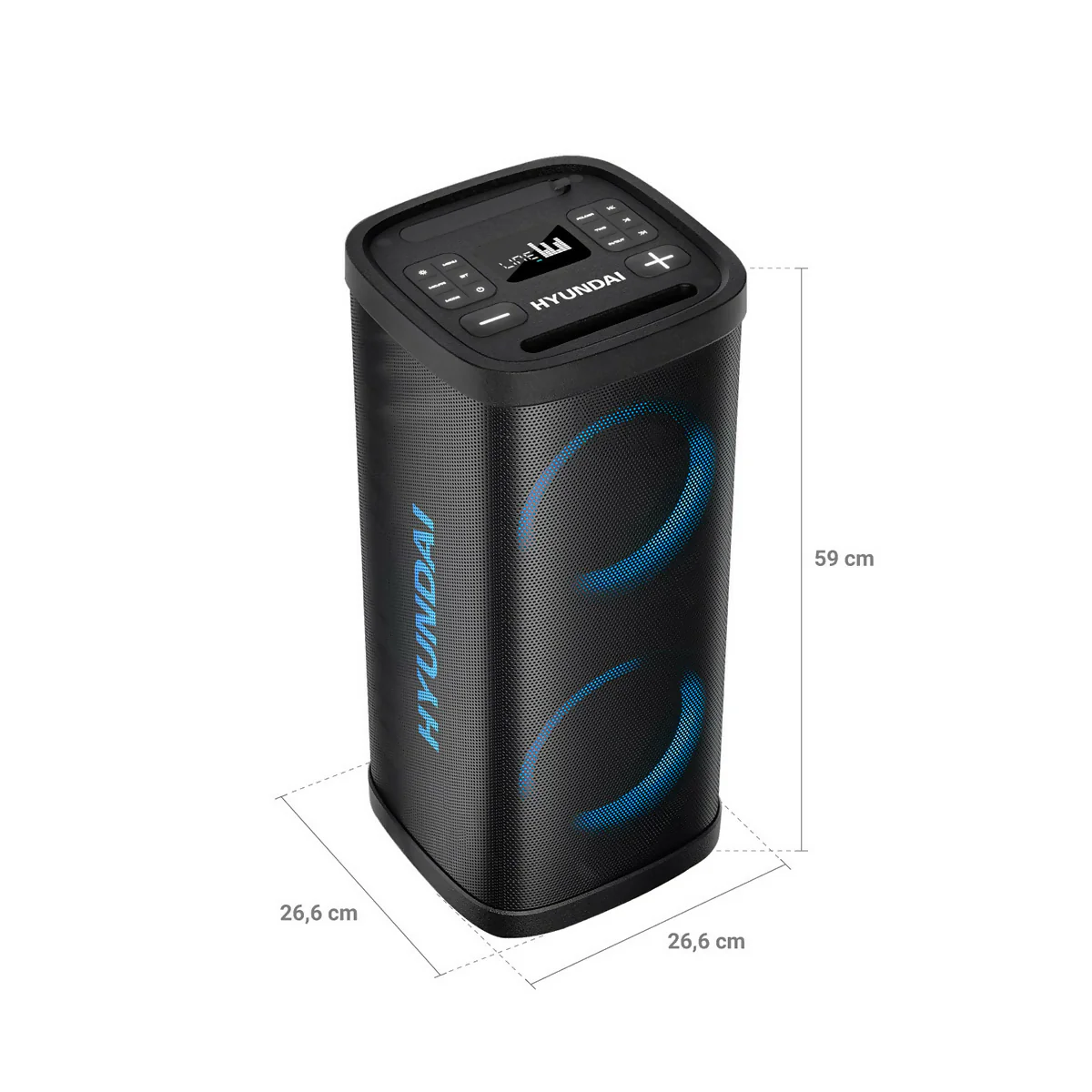 PARLANTE MULTIMEDIA HYUNDAI 150 WATTS FM BLUETOOTH HYSPBT729 - Image 3