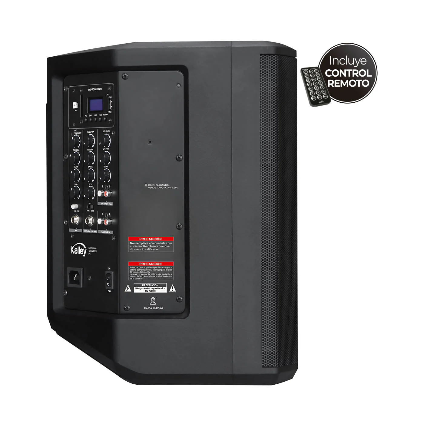 Parlante Portable 107w, Negro - Image 3