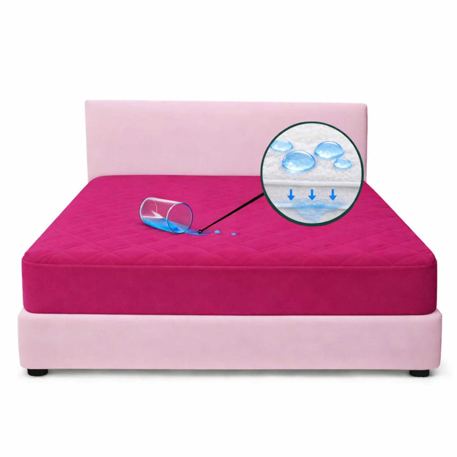 Protector colchon semidoble antifluido 120x190cm - Image 5