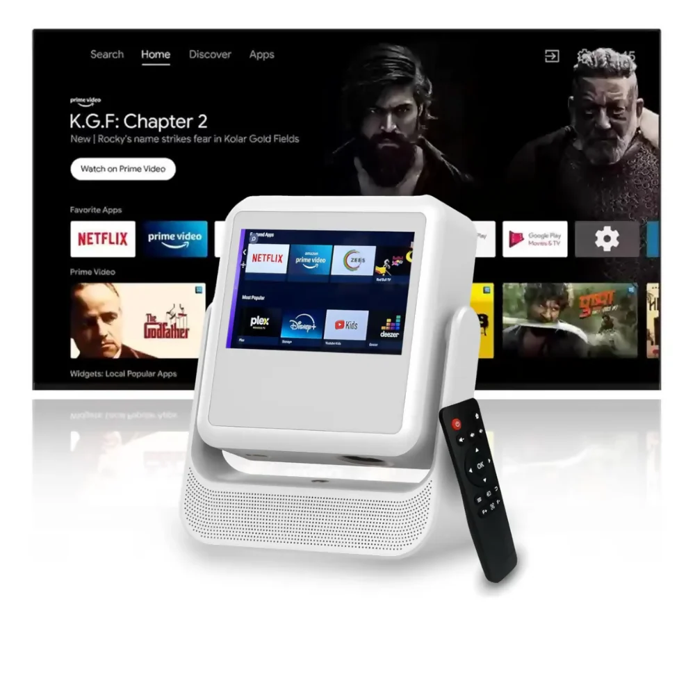 PROYECTOR VIDEO BEAM PORTÁTIL AUTO ENFOQUE 4K PANTALLA WIFI BLANCO 110V - Image 2
