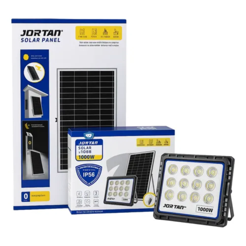 REFLECTOR SOLAR 1000W LÁMPARA LED PANEL SOLAR EXTERIORES