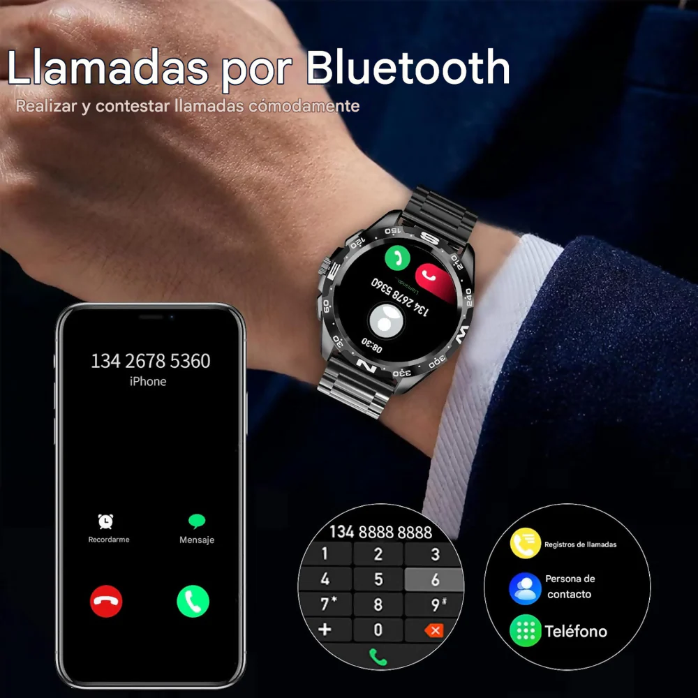 RELOJ INTELIGENTE SMARTWATCH KIELSECT ACTOR LEADING GPS PRO NEGRO - Image 2