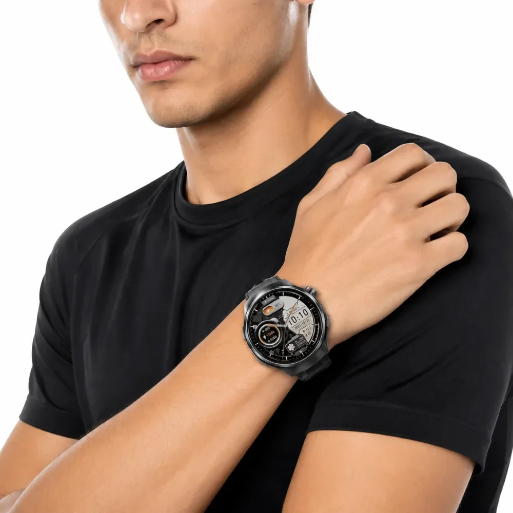 RELOJ INTELIGENTE SMARTWATCH PREMIUM DOBLE PULSO CUERO H18 - Image 2