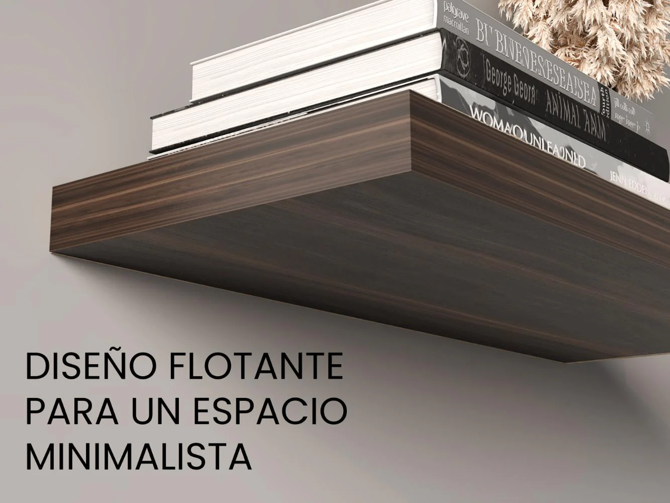REPISA FLOTANTE MACA X2, CAOBA, CON ESPACIO PARA UBICAR OBJETOS ZF - Image 7