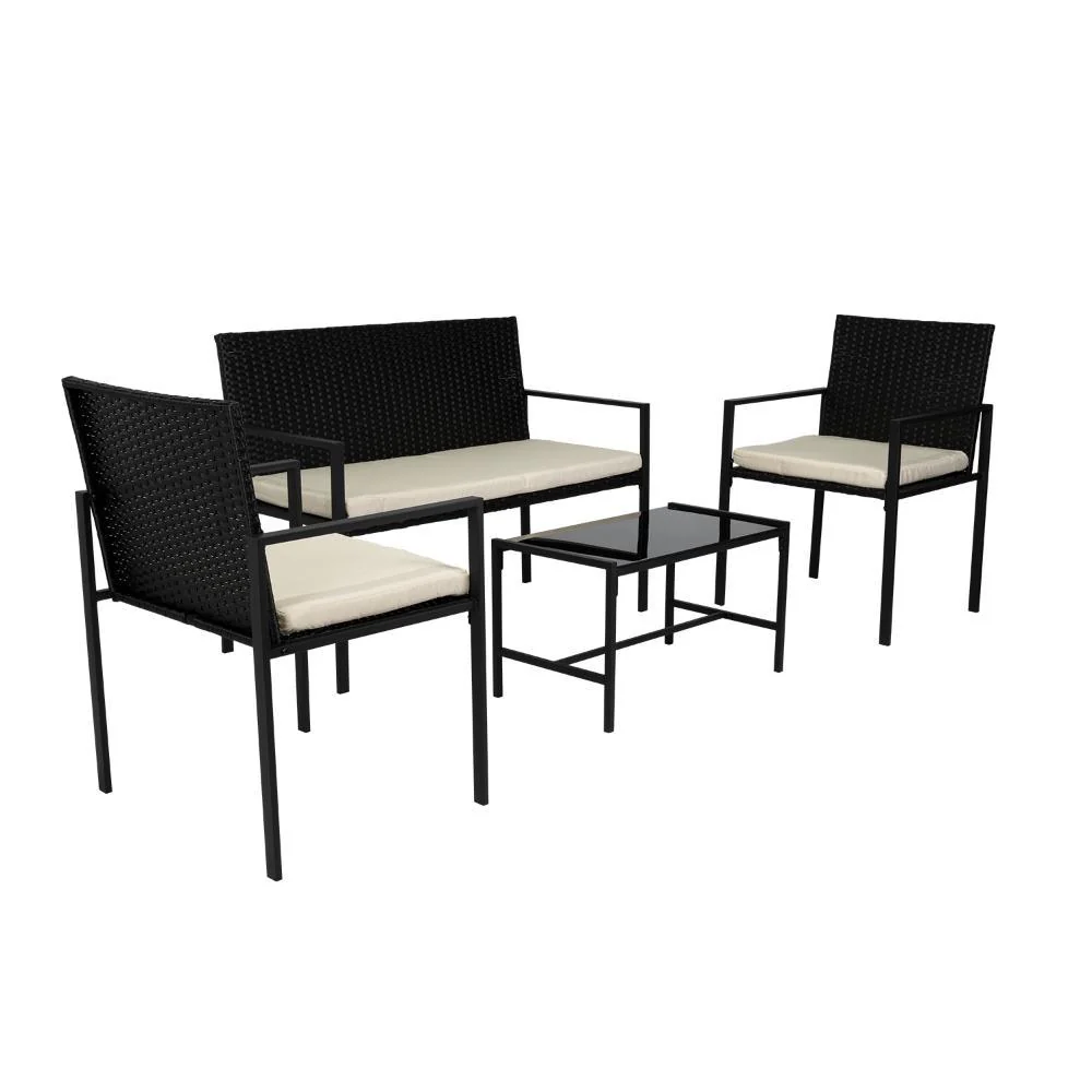 SALA DE EXTERIOR MARLÍN, NEGRO, INCLUYE DOS SILLAS - Image 10