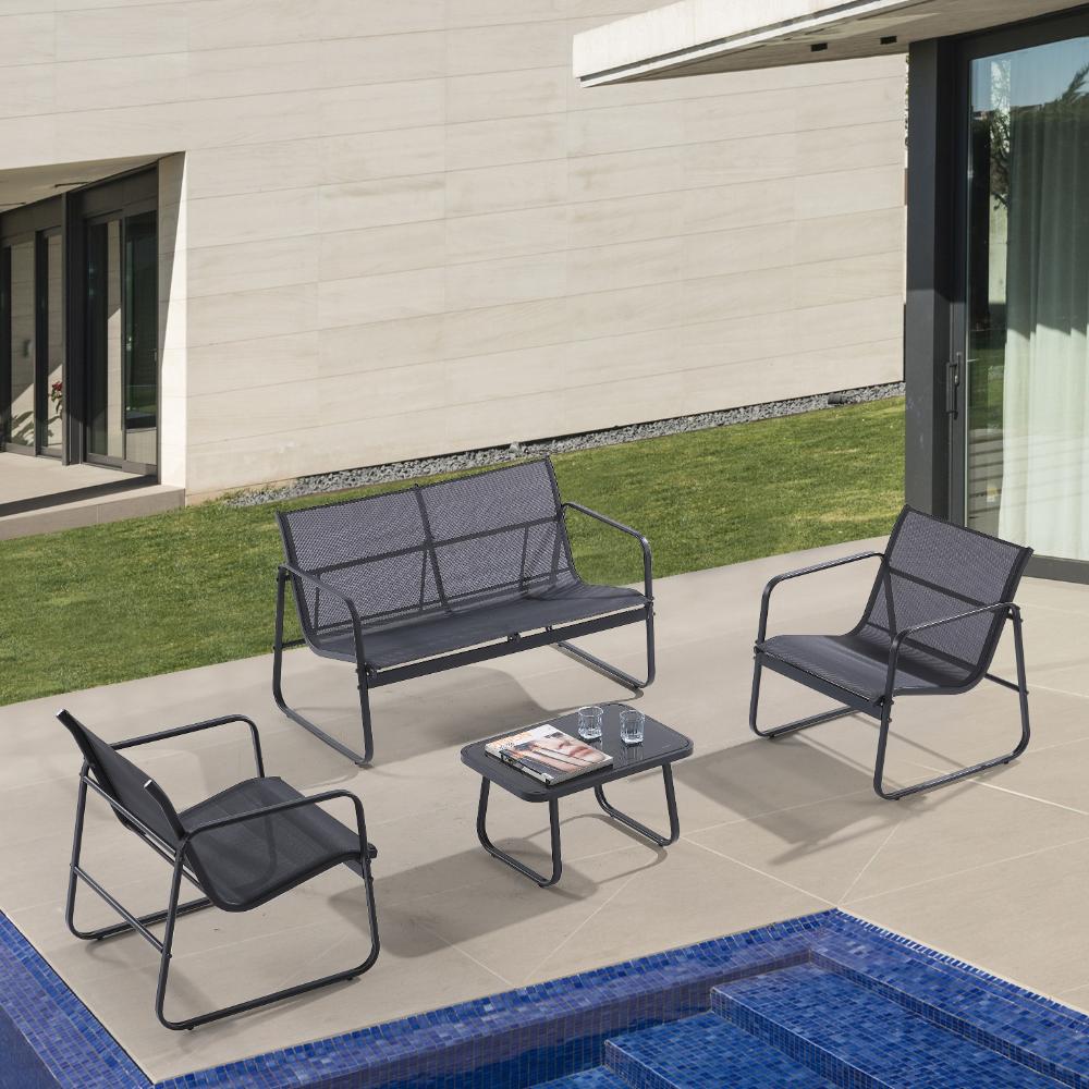 Sala de Exterior Tuluma, Gris Oscuro, Diseño moderno - Image 5