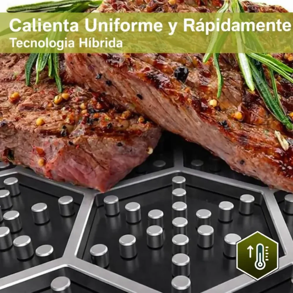 SARTÉN ANTIADHERENTE ACERO TAPA VIDRIO MODERNO LUJO PREMIUM - Image 5