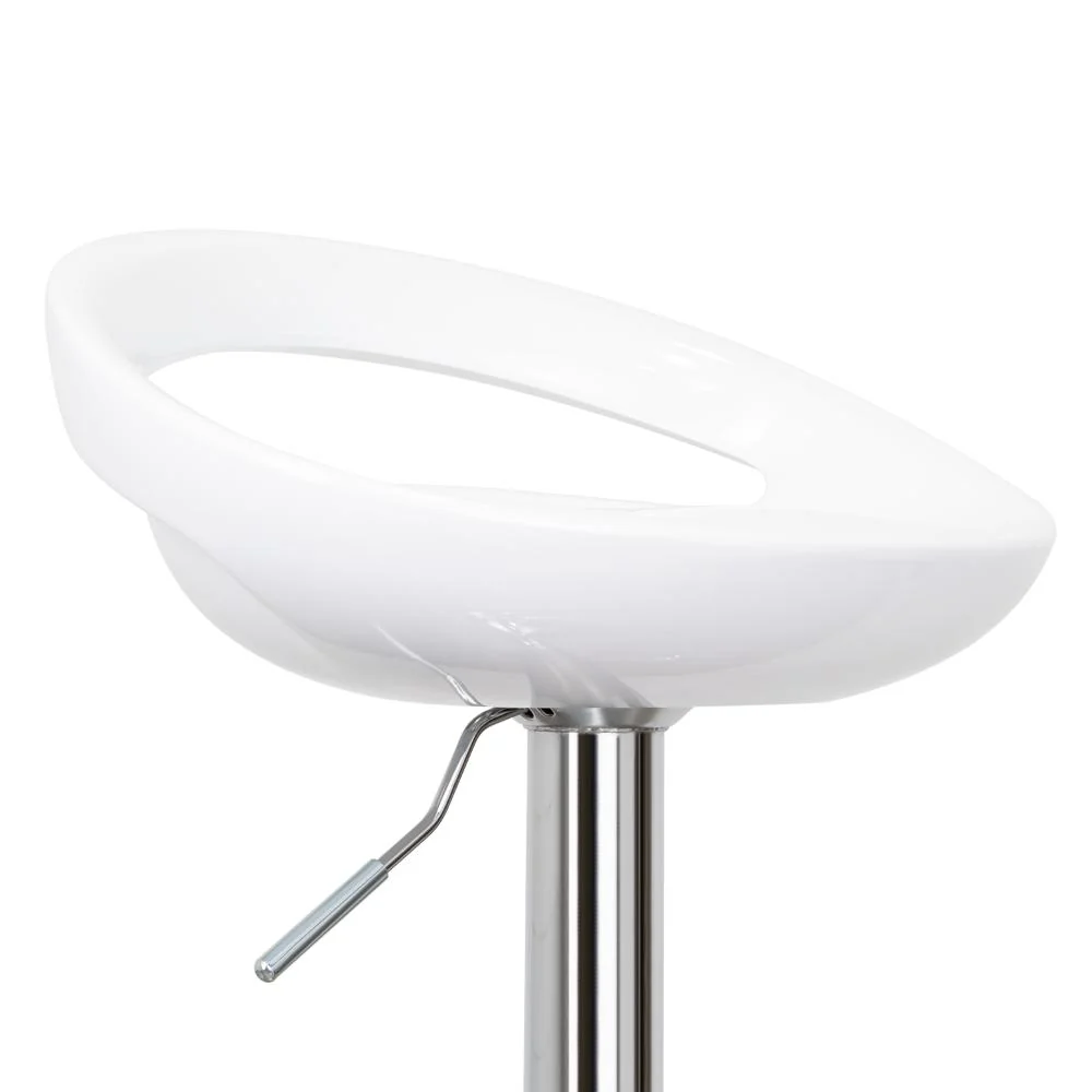 SILLA BAR TURÓN, BLANCO,  BASE METAL CROMADO - Image 6