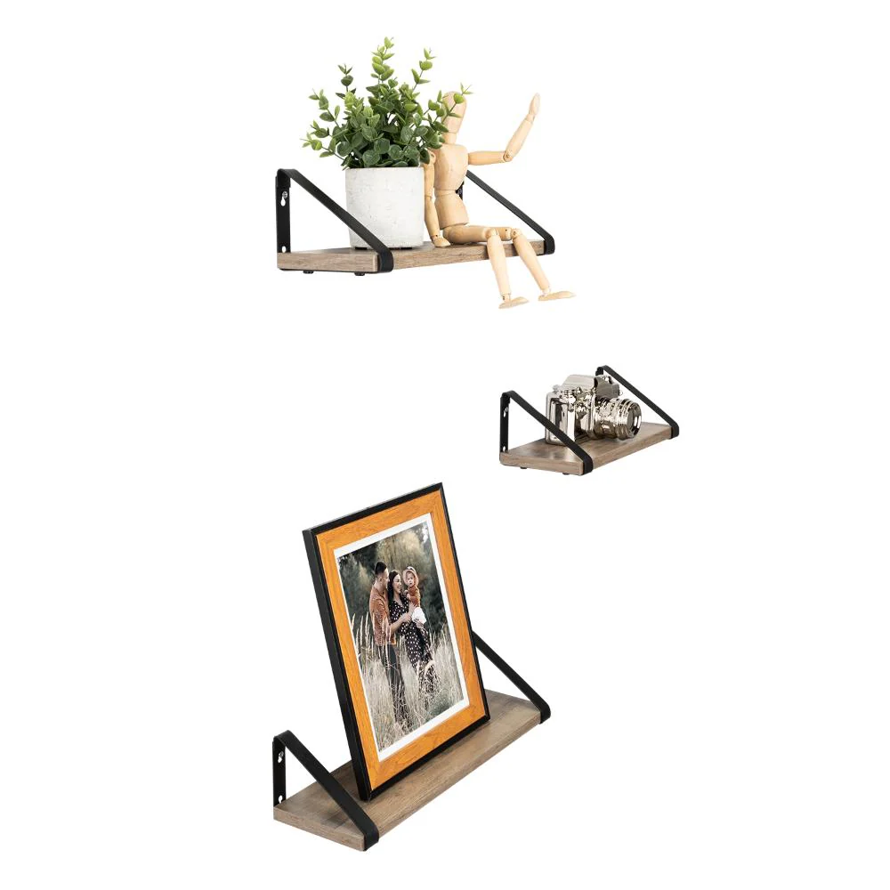 SET DE 3 REPISAS SHELF, MARRÓN RUSTICO - Image 10