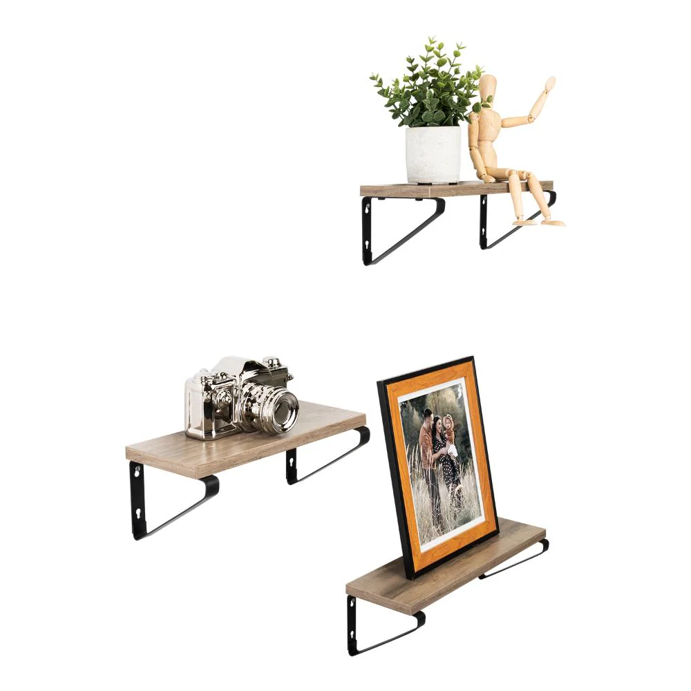 SET DE 3 REPISAS SHELF, MARRÓN RUSTICO - Image 11