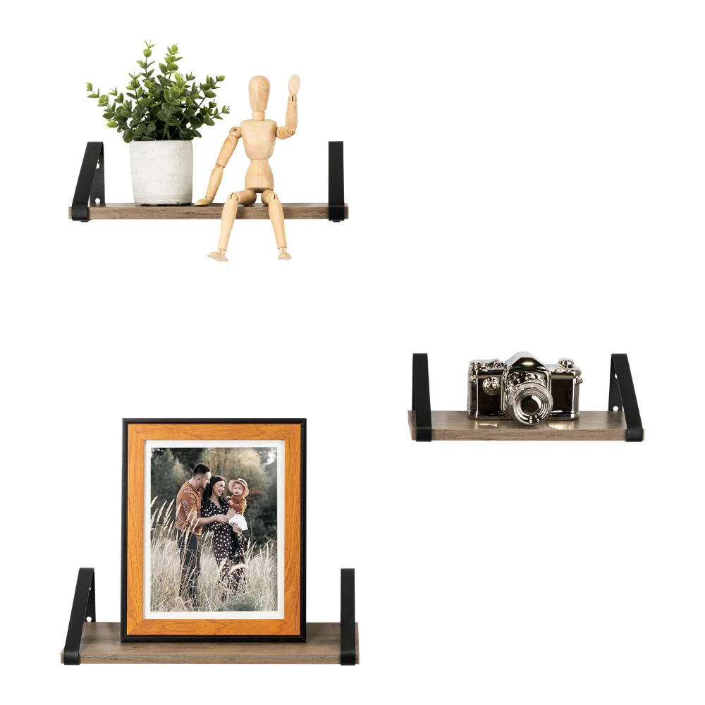 SET DE 3 REPISAS SHELF, MARRÓN RUSTICO - Image 12