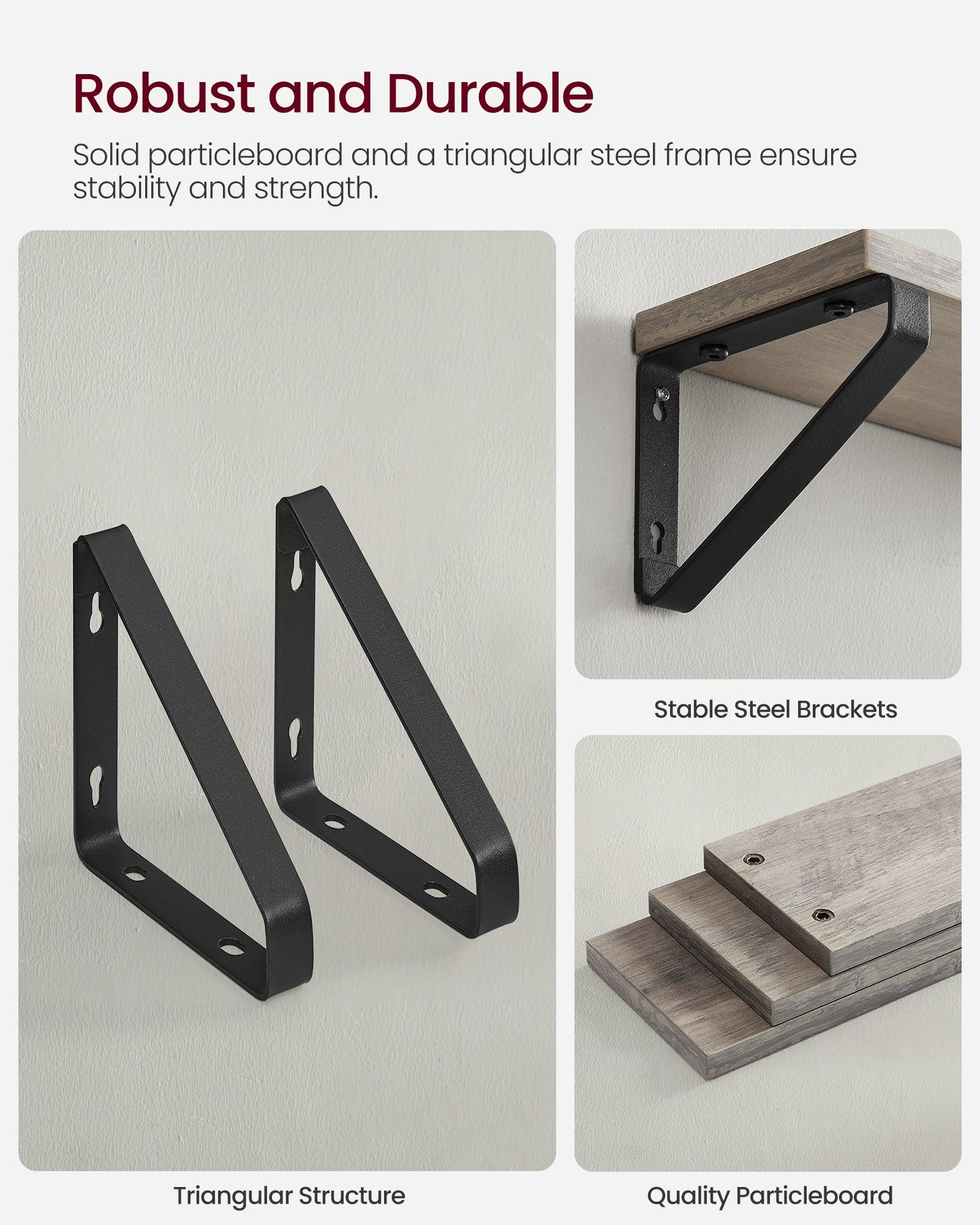 SET DE 3 REPISAS SHELF, MARRÓN RUSTICO - Image 17