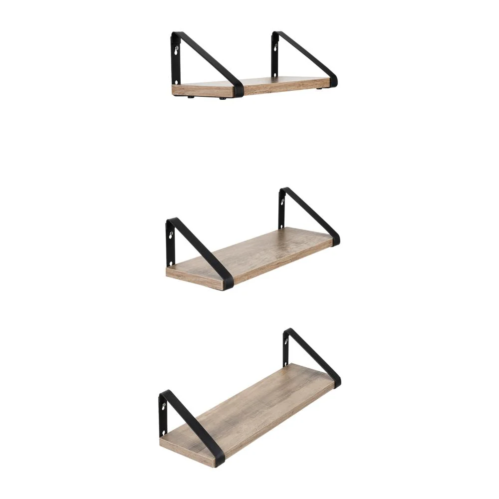 SET DE 3 REPISAS SHELF, MARRÓN RUSTICO - Image 2