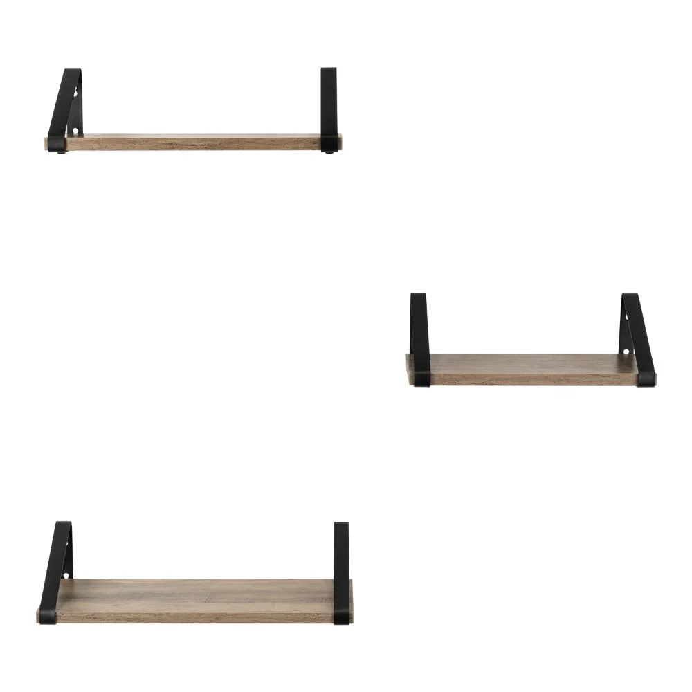 SET DE 3 REPISAS SHELF, MARRÓN RUSTICO - Image 4