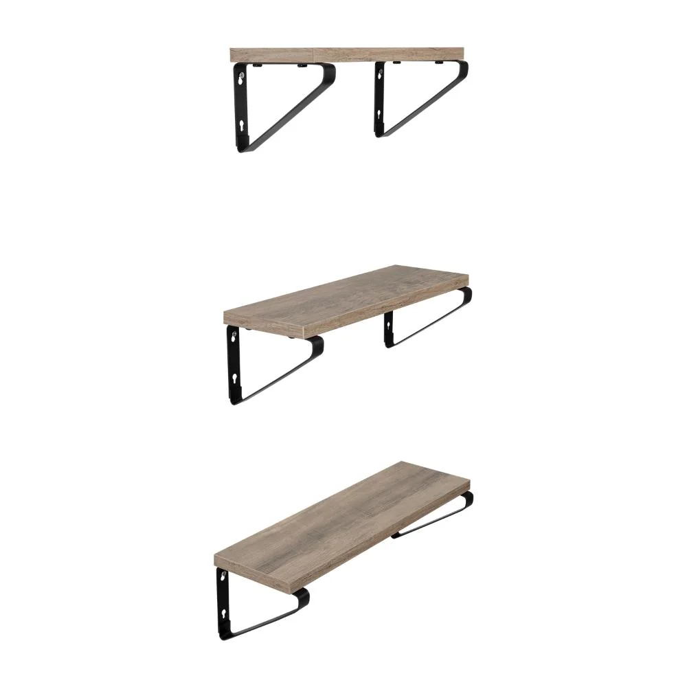 SET DE 3 REPISAS SHELF, MARRÓN RUSTICO - Image 7