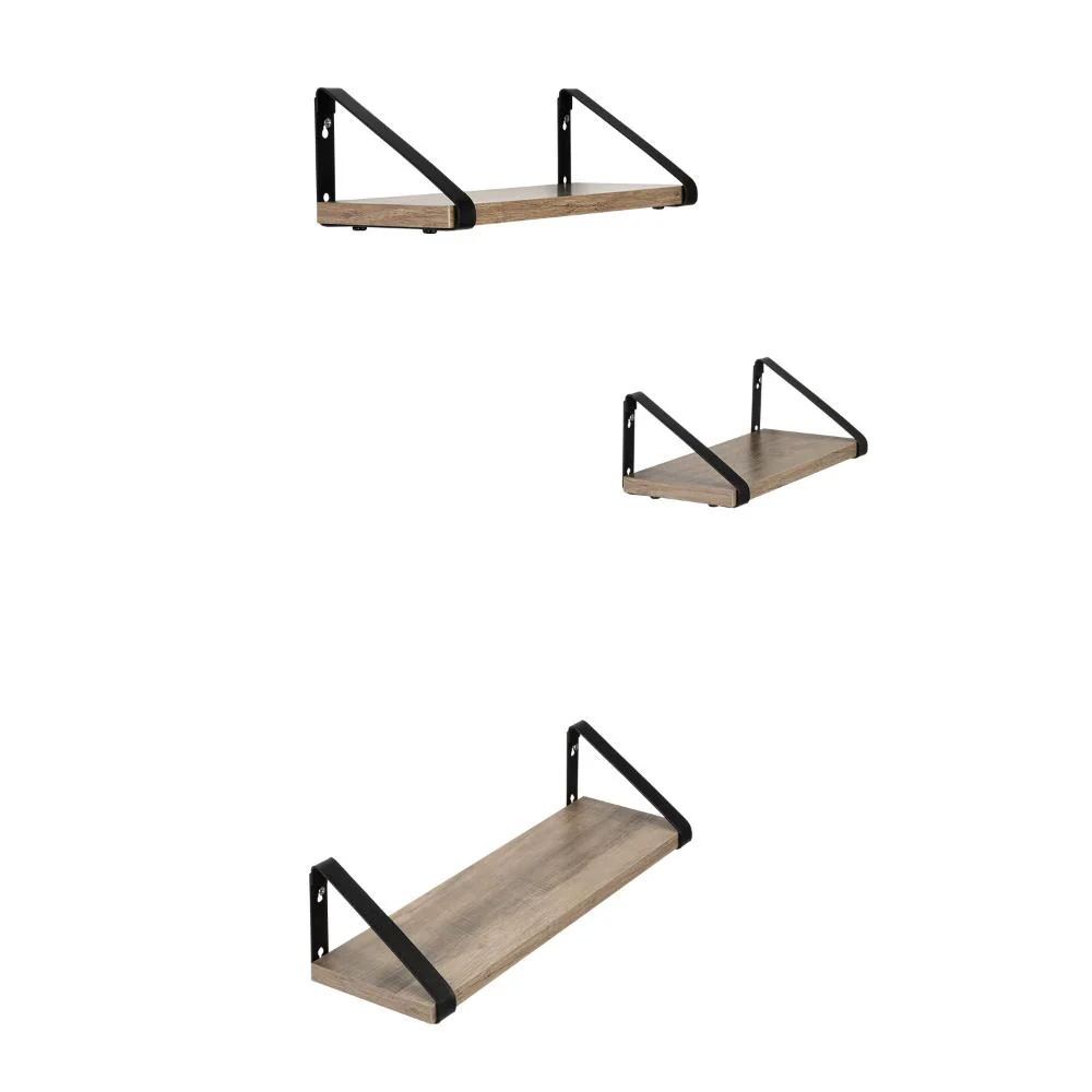 SET DE 3 REPISAS SHELF, MARRÓN RUSTICO - Image 8