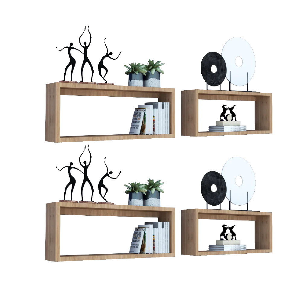 SET REPISAS DUO, BEIGE, X4 UNIDADES