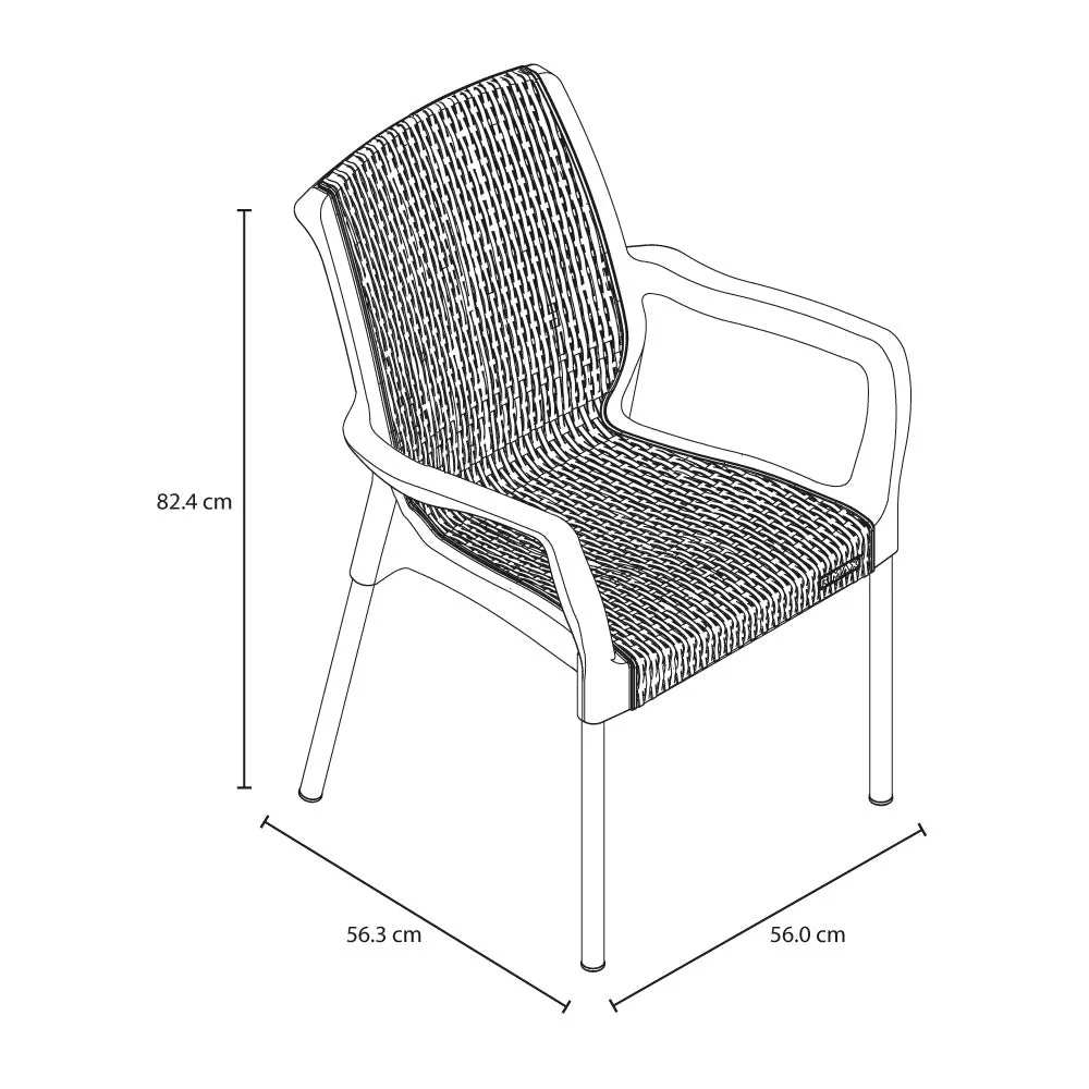 Silla Apariencia Shia con Brazos Mocca - Image 6