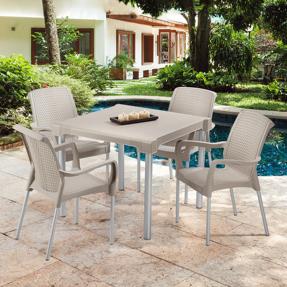 Silla Apariencia Shia con Brazos Taupe - Image 4