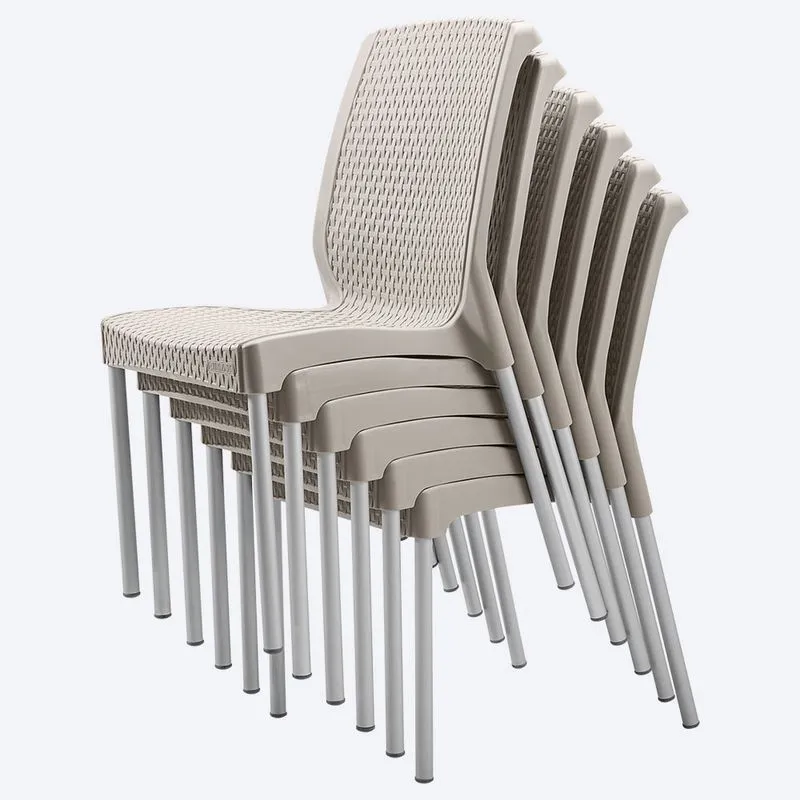 Silla Apariencia Shia sin Brazos Taupe - Image 2