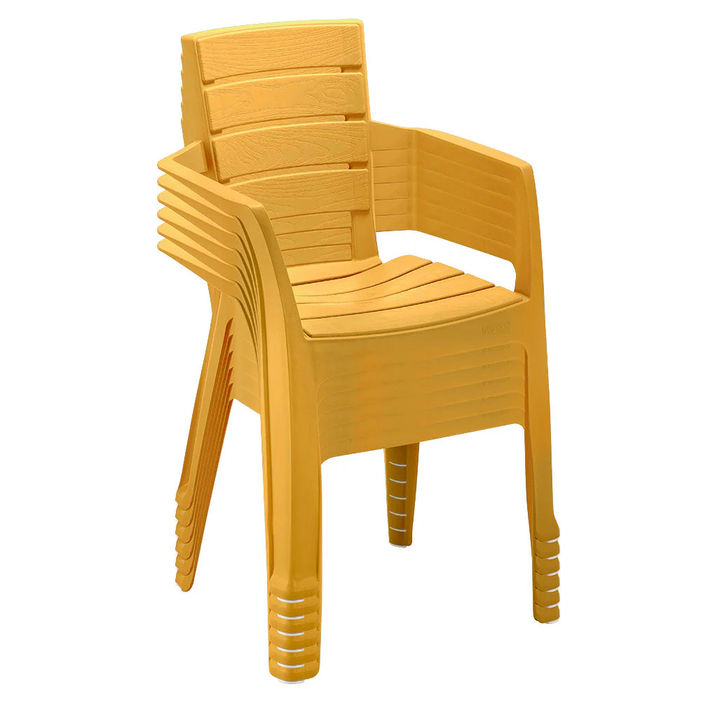 Silla Barú con Brazos Amarillo Mostaza - Image 4