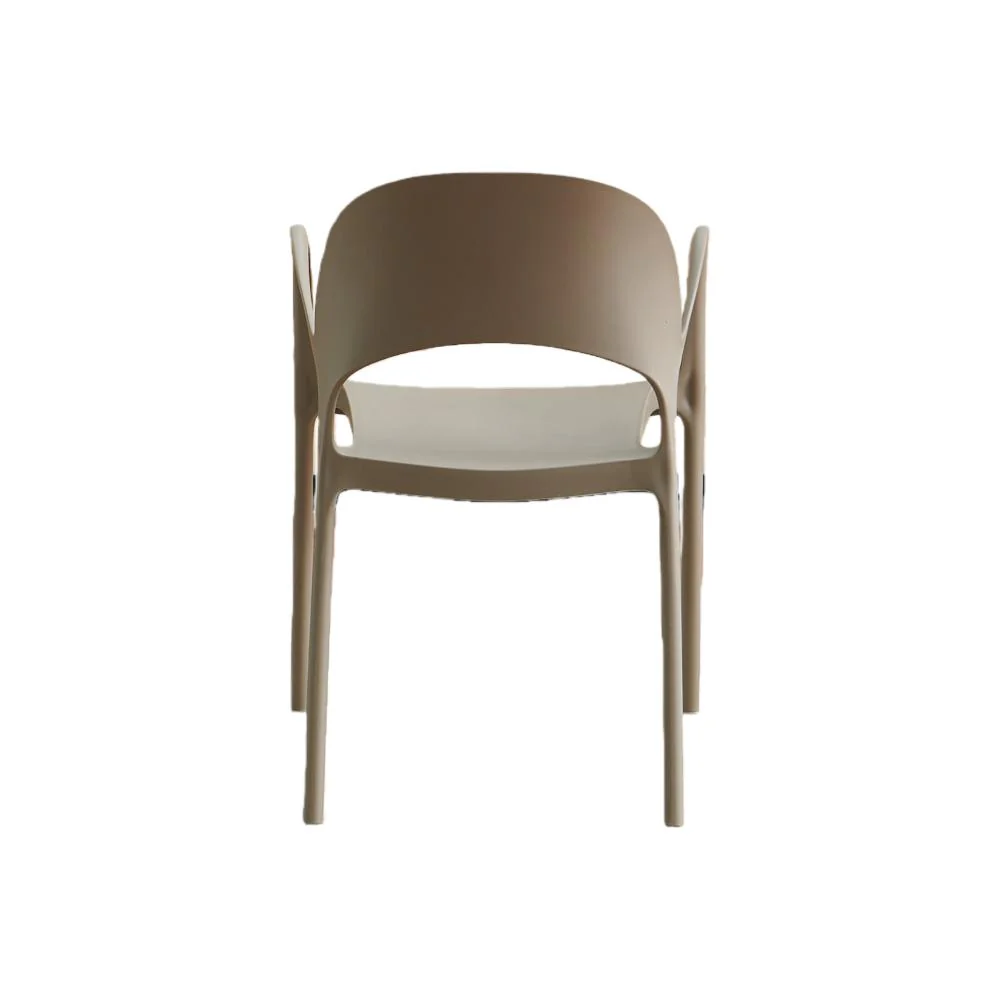 Silla Bremen, Taupe, Con espaldar, reposa brazos y diseño minimalista - Image 10