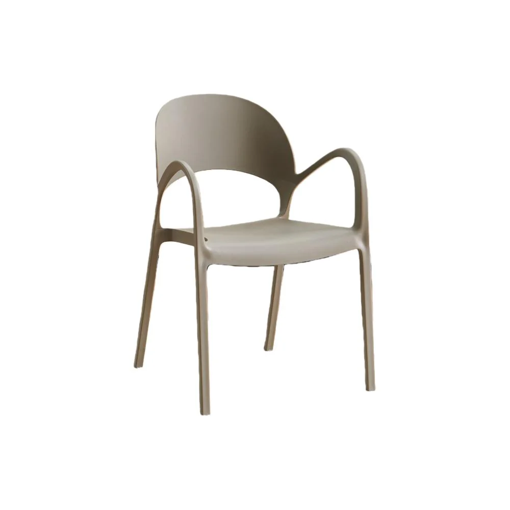 Silla Bremen, Taupe, Con espaldar, reposa brazos y diseño minimalista - Image 11