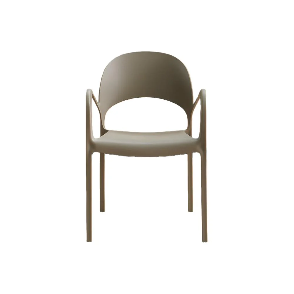 Silla Bremen, Taupe, Con espaldar, reposa brazos y diseño minimalista - Image 7