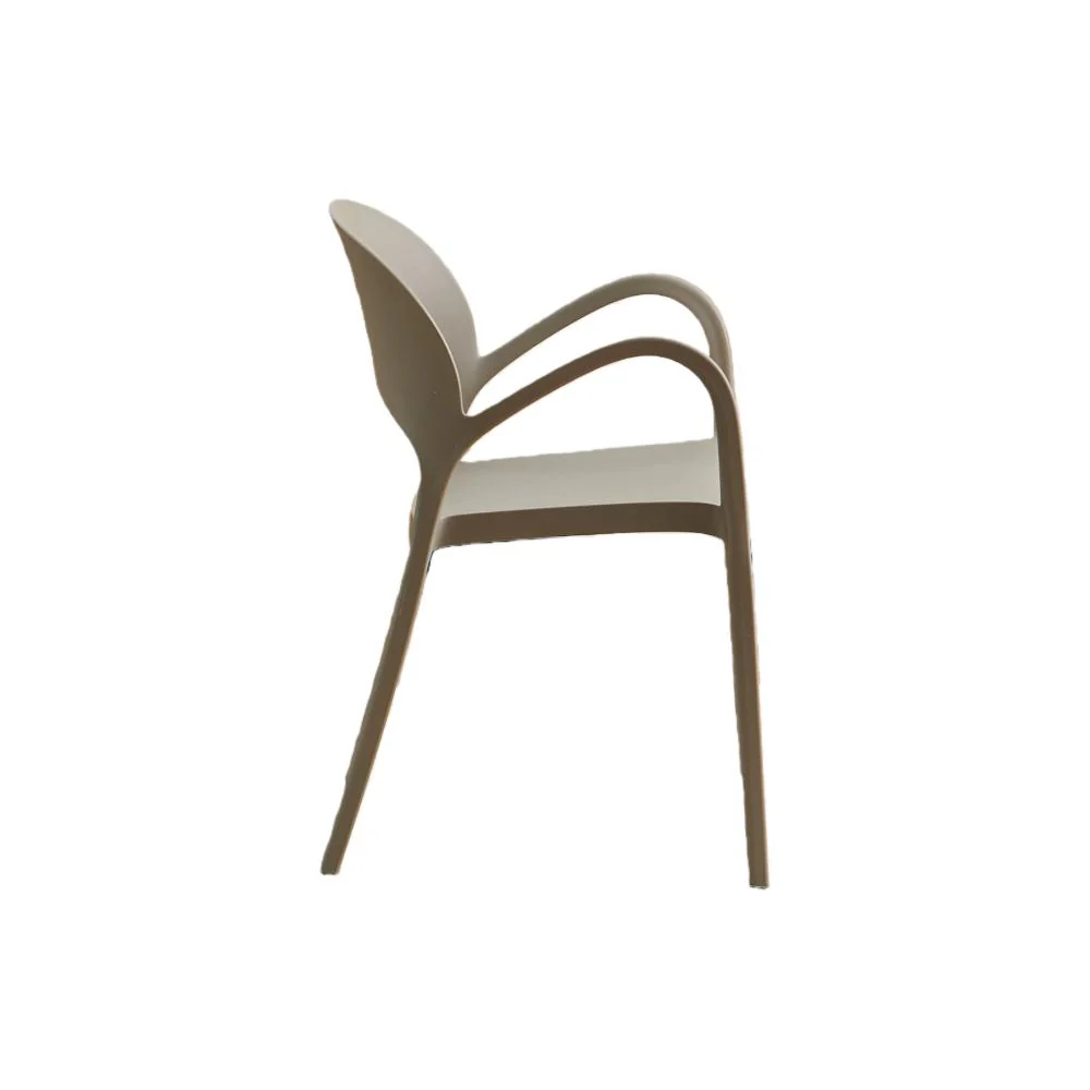 Silla Bremen, Taupe, Con espaldar, reposa brazos y diseño minimalista - Image 8