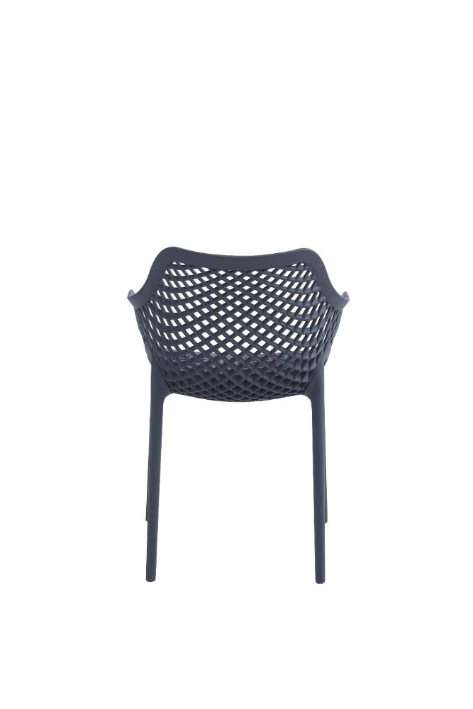 Silla con Brazos Miame, Gris Oscuro, con espaldar y diseño moderno - Image 4