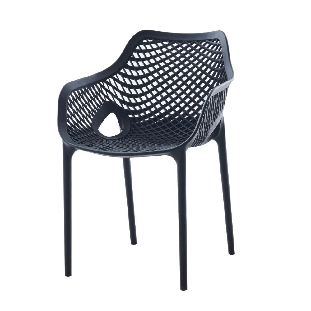 Silla con Brazos Miame, Negro, con espaldar y diseño moderno - Image 3