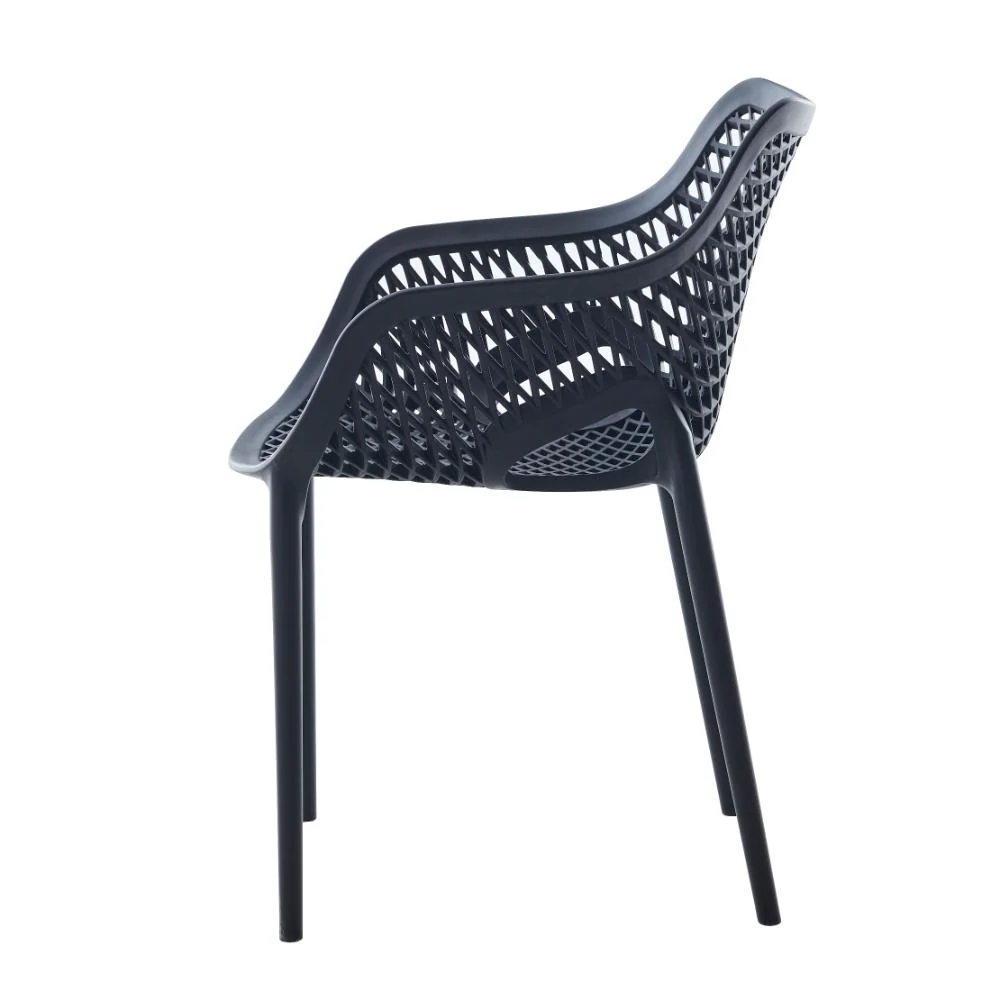 Silla con Brazos Miame, Negro, con espaldar y diseño moderno - Image 6