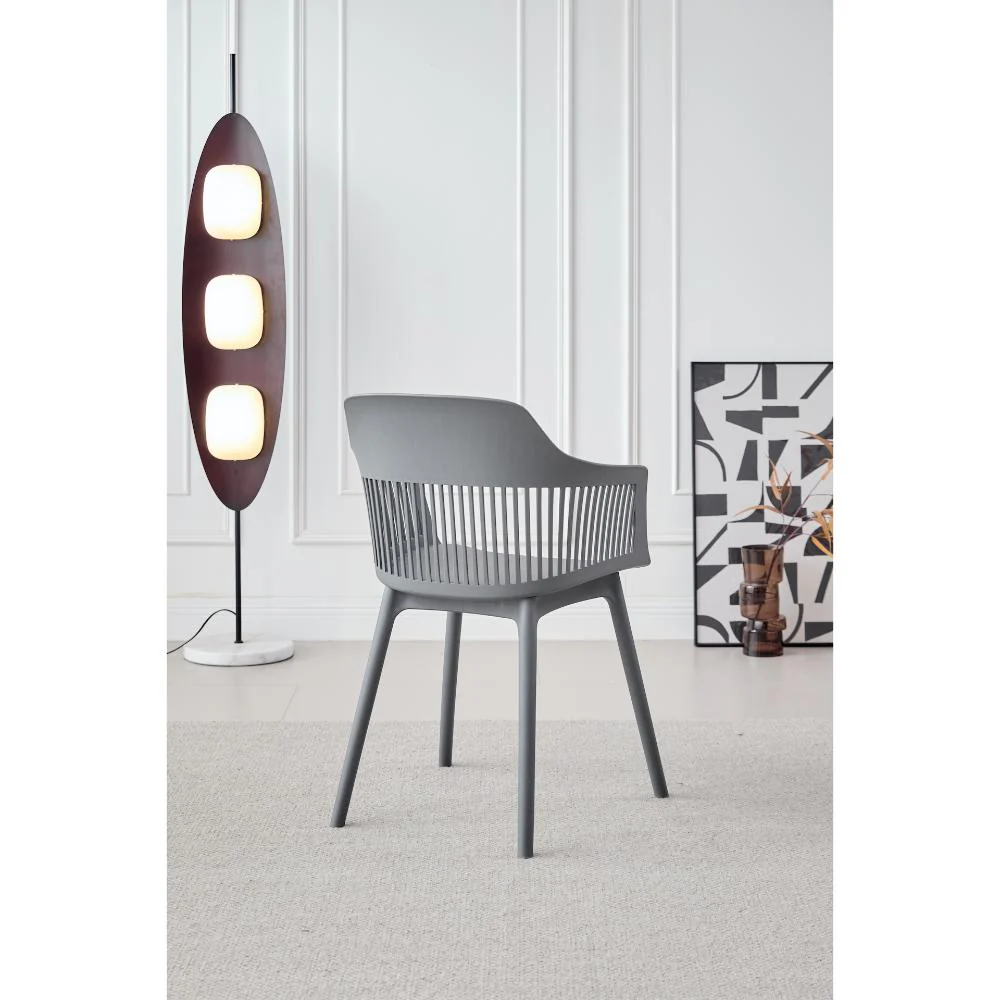 SILLA CON COJIN MAX, COLOR GRIS OSCURO, CON ESPALDAR Y COJÍN X4 - Image 6