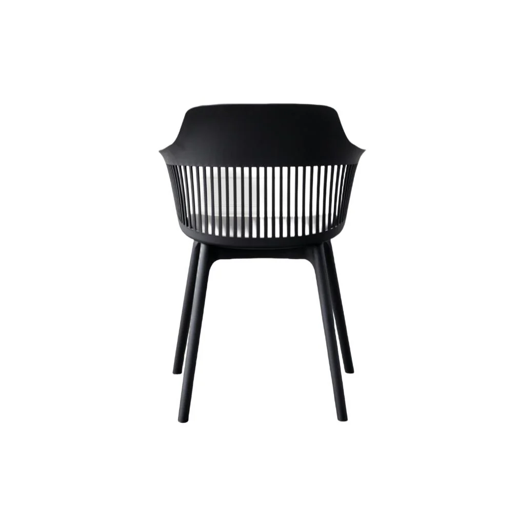 SILLA CON COJIN MAX, COLOR NEGRO, CON ESPALDAR Y COJÍN X4 - Image 11