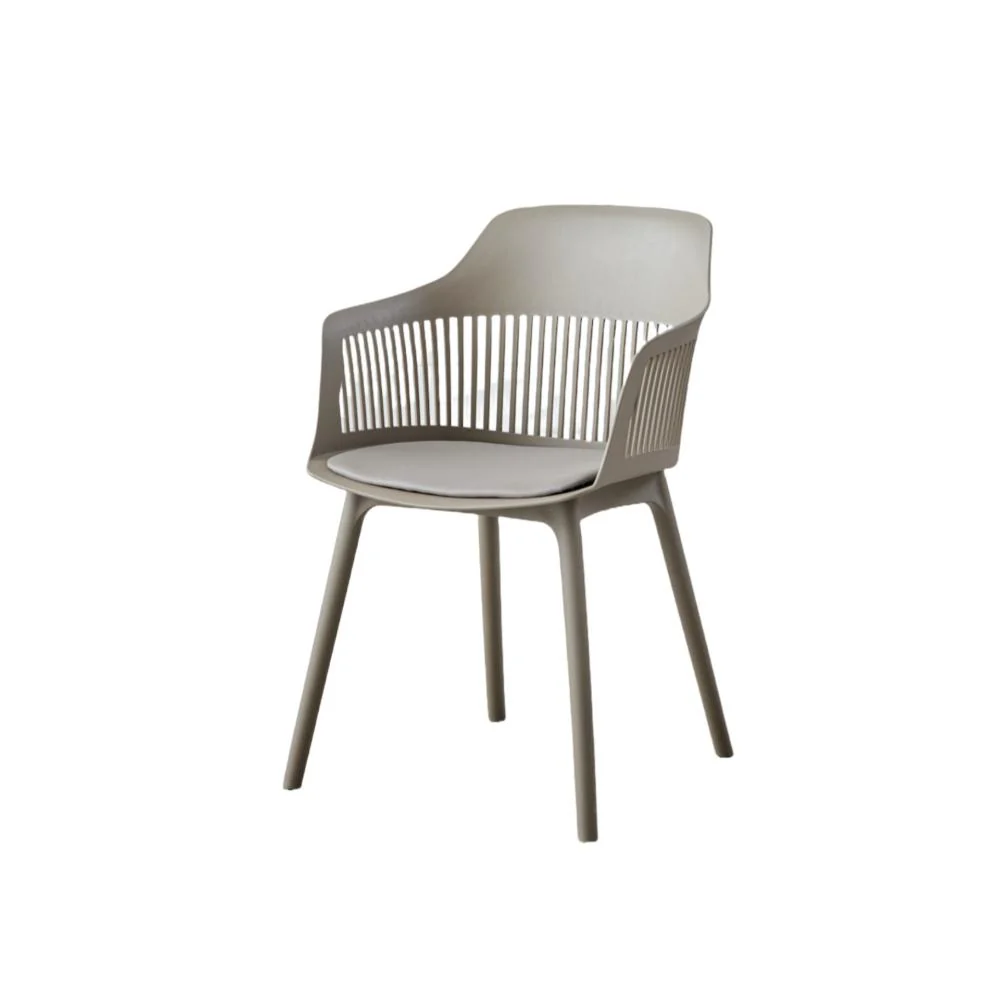 SILLA CON COJIN MAX, COLOR TAUPE, CON ESPALDAR Y COJÍN X4 - Image 12