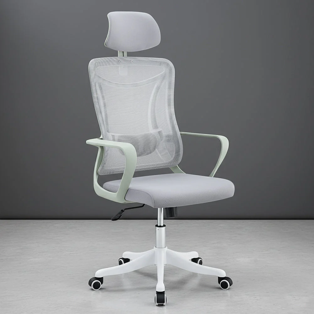 Silla de Escritorio Elite, Gris, ergonómica con altura ajustable