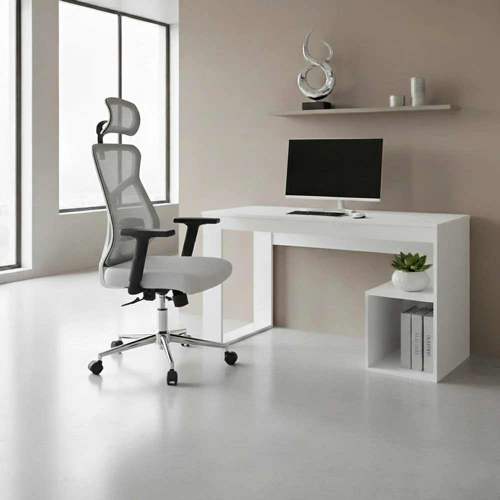 Silla de Escritorio Prime, Gris, ergonómica con altura ajustable - Image 2