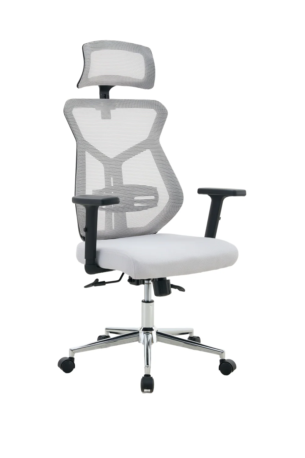 Silla de Escritorio Prime, Gris, ergonómica con altura ajustable - Image 4