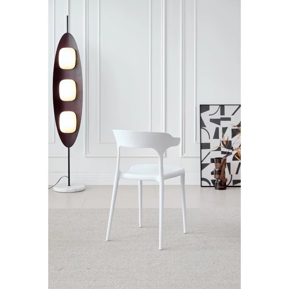 SILLA ELENA, COLOR BLANCO, CON ESPALDAR Y DISEÑO MODERNO - Image 11