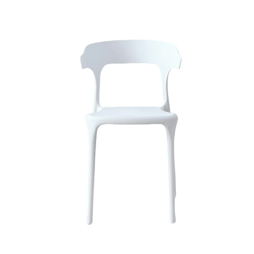 SILLA ELENA, COLOR BLANCO, CON ESPALDAR Y DISEÑO MODERNO - Image 2