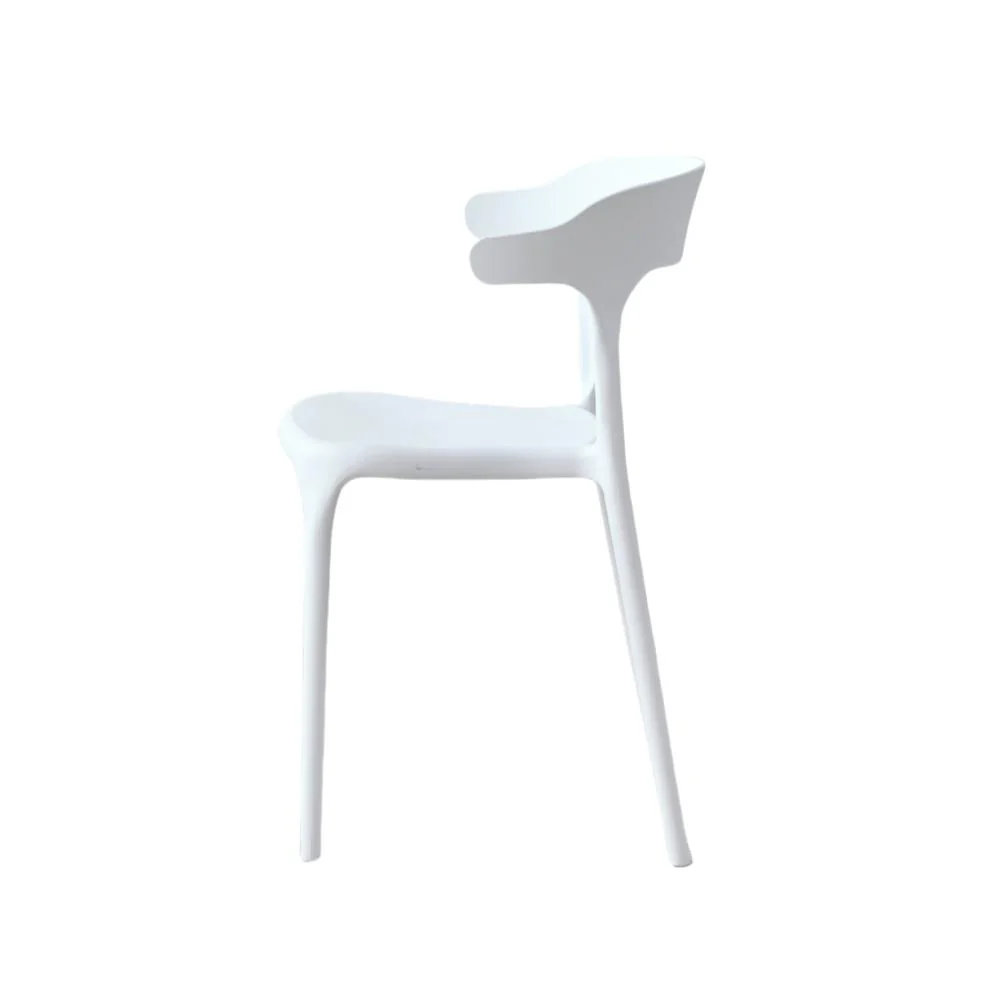 SILLA ELENA, COLOR BLANCO, CON ESPALDAR Y DISEÑO MODERNO - Image 3
