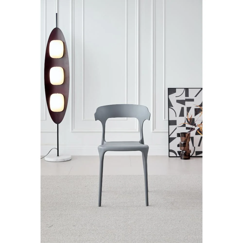 SILLA ELENA, COLOR GRIS OSCURO, CON ESPALDAR Y DISEÑO MODERNO - Image 11