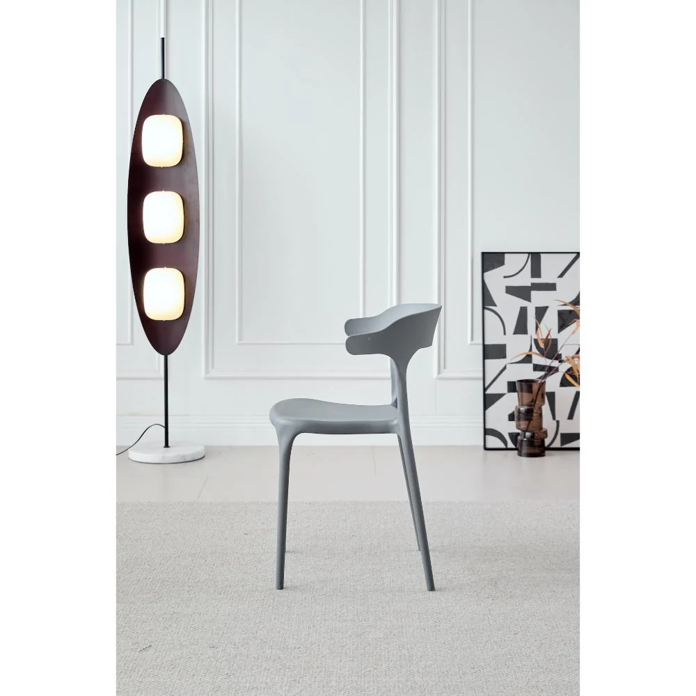 SILLA ELENA, COLOR GRIS OSCURO, CON ESPALDAR Y DISEÑO MODERNO - Image 12