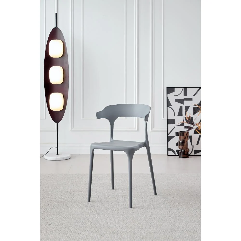 SILLA ELENA, COLOR GRIS OSCURO, CON ESPALDAR Y DISEÑO MODERNO X4 - Image 11