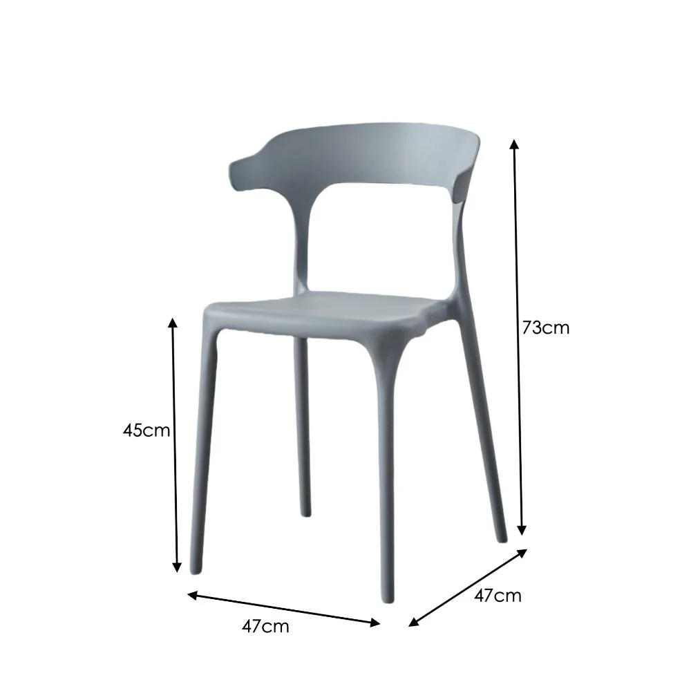 SILLA ELENA, COLOR GRIS OSCURO, CON ESPALDAR Y DISEÑO MODERNO X4 - Image 17