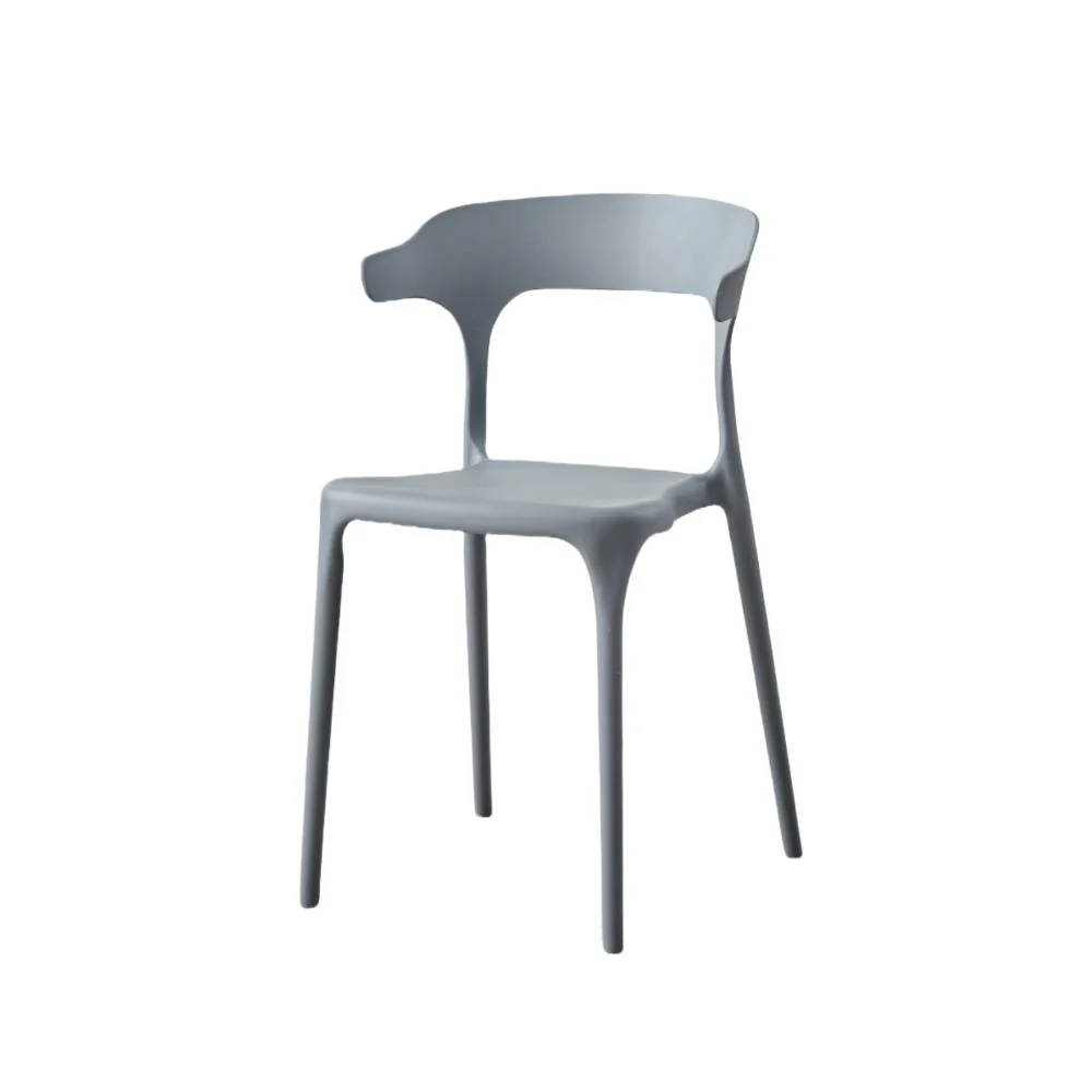 SILLA ELENA, COLOR GRIS OSCURO, CON ESPALDAR Y DISEÑO MODERNO X4 - Image 2