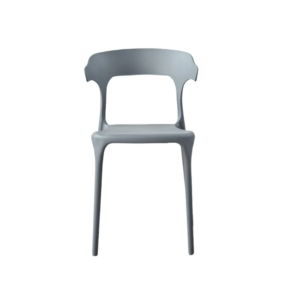 SILLA ELENA, COLOR GRIS OSCURO, CON ESPALDAR Y DISEÑO MODERNO X4 - Image 3