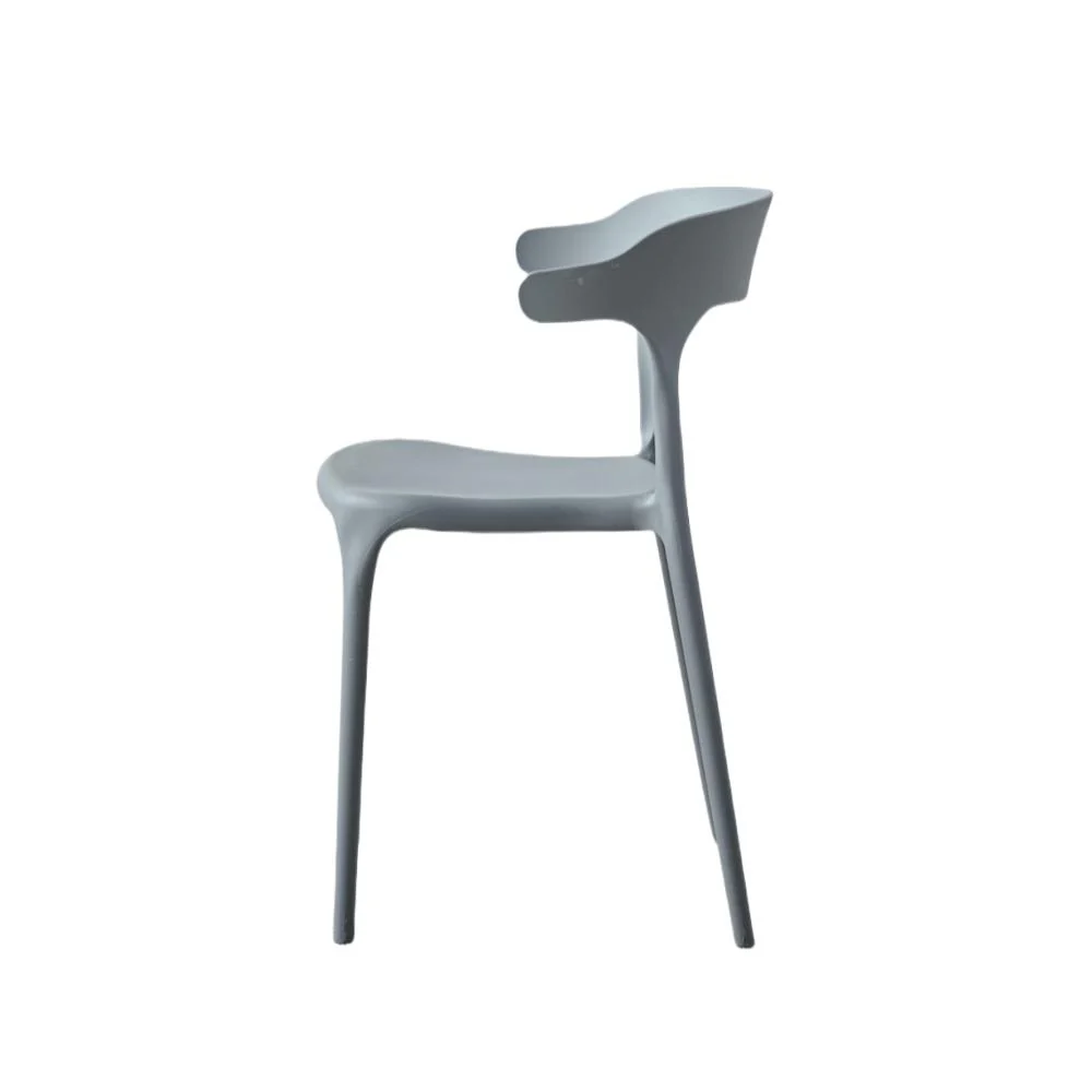SILLA ELENA, COLOR GRIS OSCURO, CON ESPALDAR Y DISEÑO MODERNO X4 - Image 4