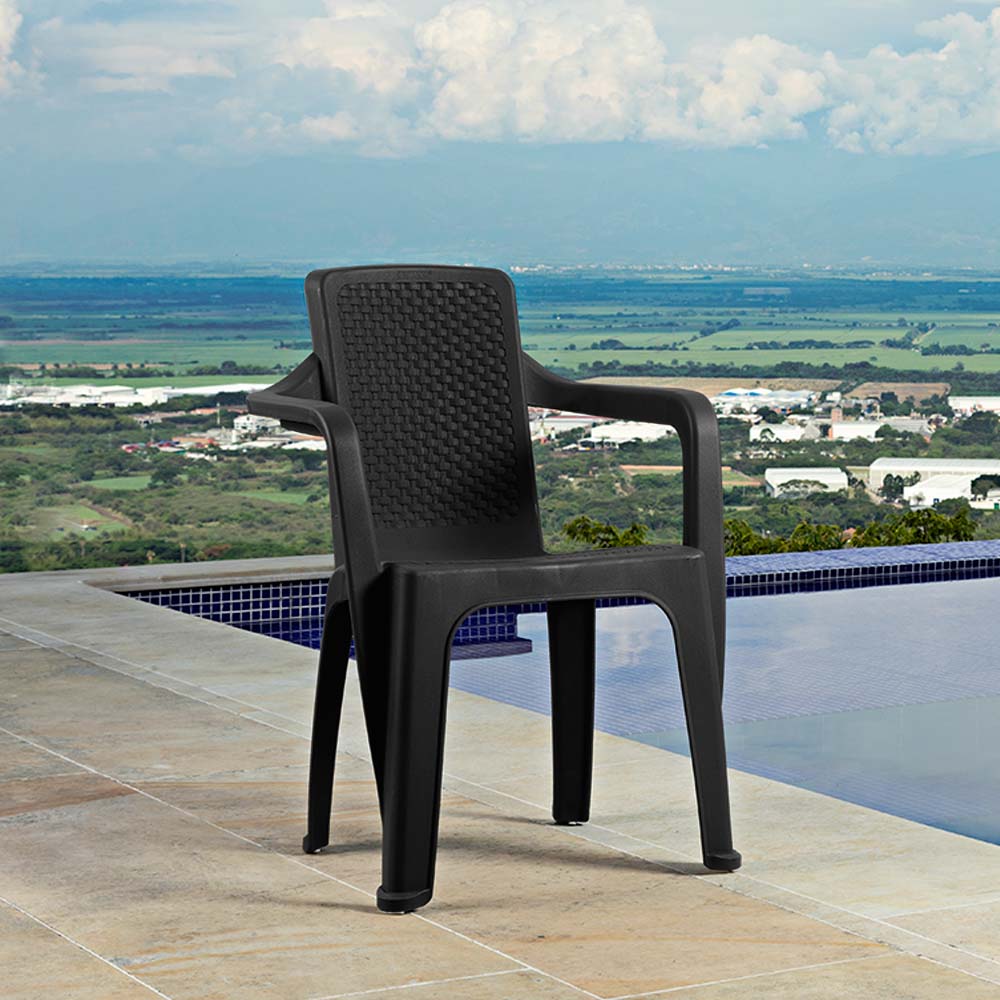 Silla Eterna Con Brazos Negra - Image 4